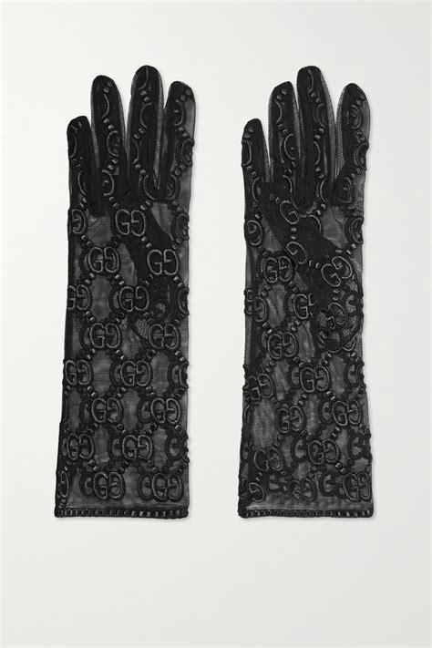 gucci women's leather gloves|tulle gloves fashion gucci.